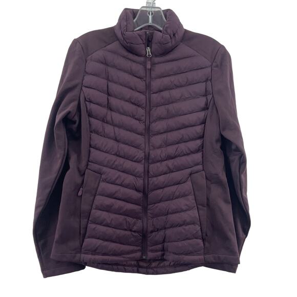 32 Degree Heat Women's Full Zip Small Quilted Nylon Jacket Purple - Picture 1 of 5
